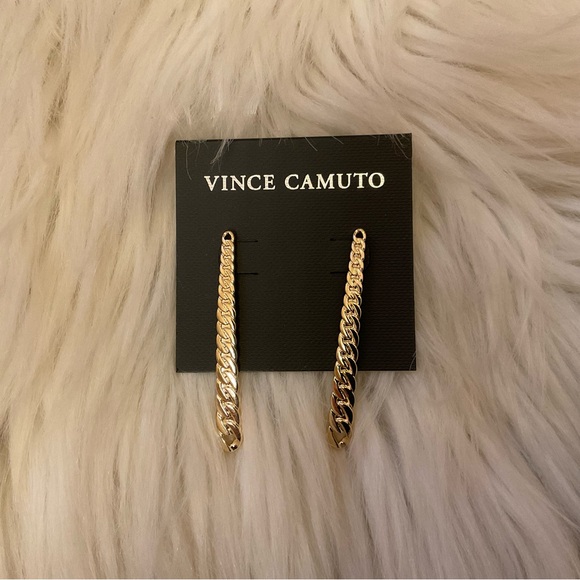 Vince Camuto Gradient Chain Drop Earrings - New on Card - Picture 2 of 6